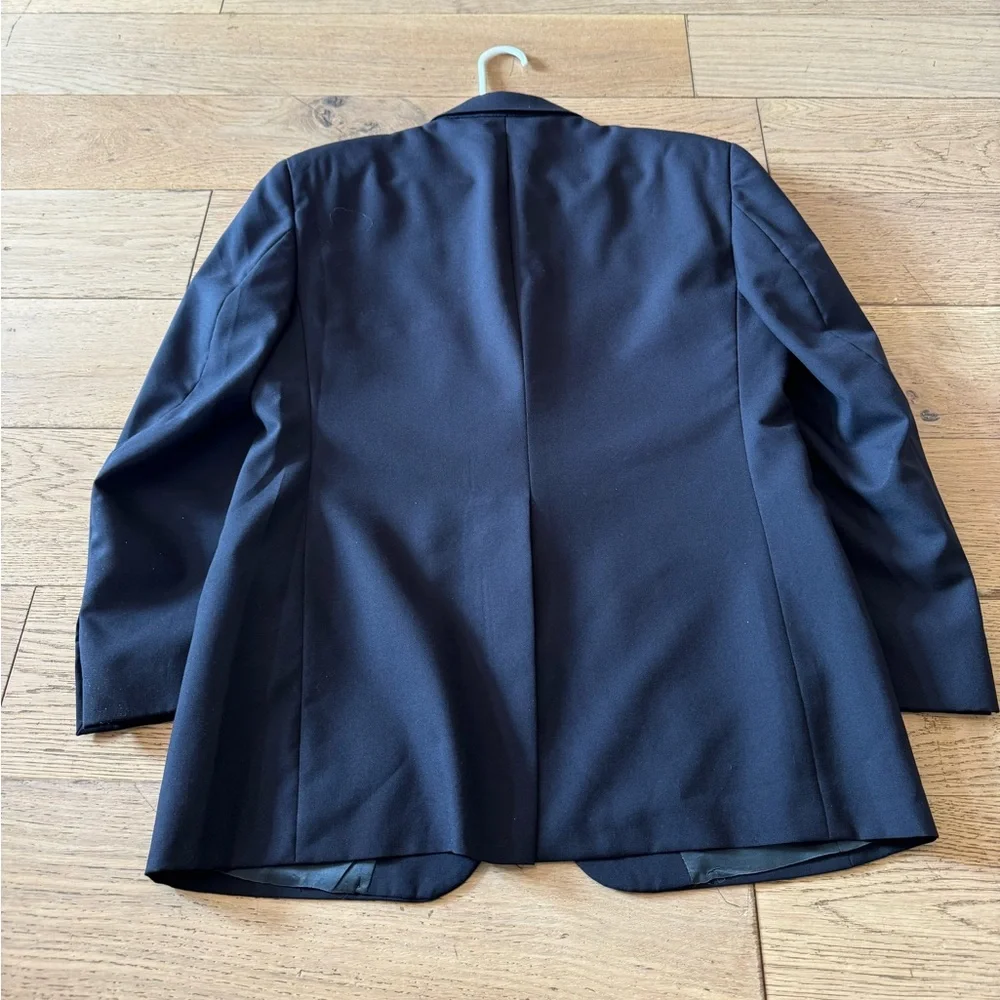 Burberry's Wool Black‎ Men's Suit Coat